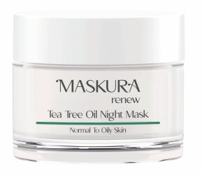 ماسک-شب-تی-تری-ماسکورا-حجم-50-میلی-لیتر-Maskura-Tea-Tree-Oil-Night-Mask-Maskura-size-50-ml