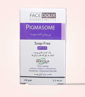 پن-روشن-کننده-و-ضدلک-پیگمازوم-فیس-دوکس-pigmasome-face-doux-Face-Doux-Lightening-Syndet-Bar