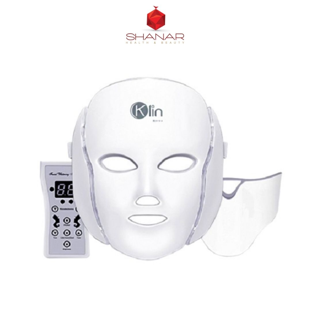 ماسك-نقابی-ال-ای-دی-صورت-و-يردن-برند-klin-کره-ای-اصل-LED-Mask--Klin