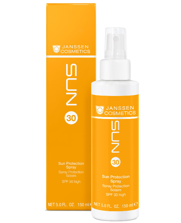 اسپری-ضد-آفتاب-فاقد-چربی-اس-پی-اف-30-حجم-150-میلی-لیتر-انواع-پوست-یانسن-janssen-cosmetics-Anti-aging-sunscreen-spray-SPF-30-janssen-cosmetics